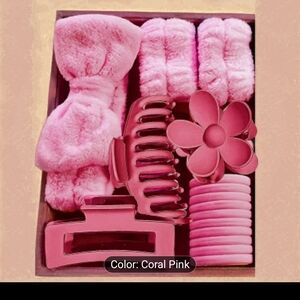 Pink 16pc Hair Set